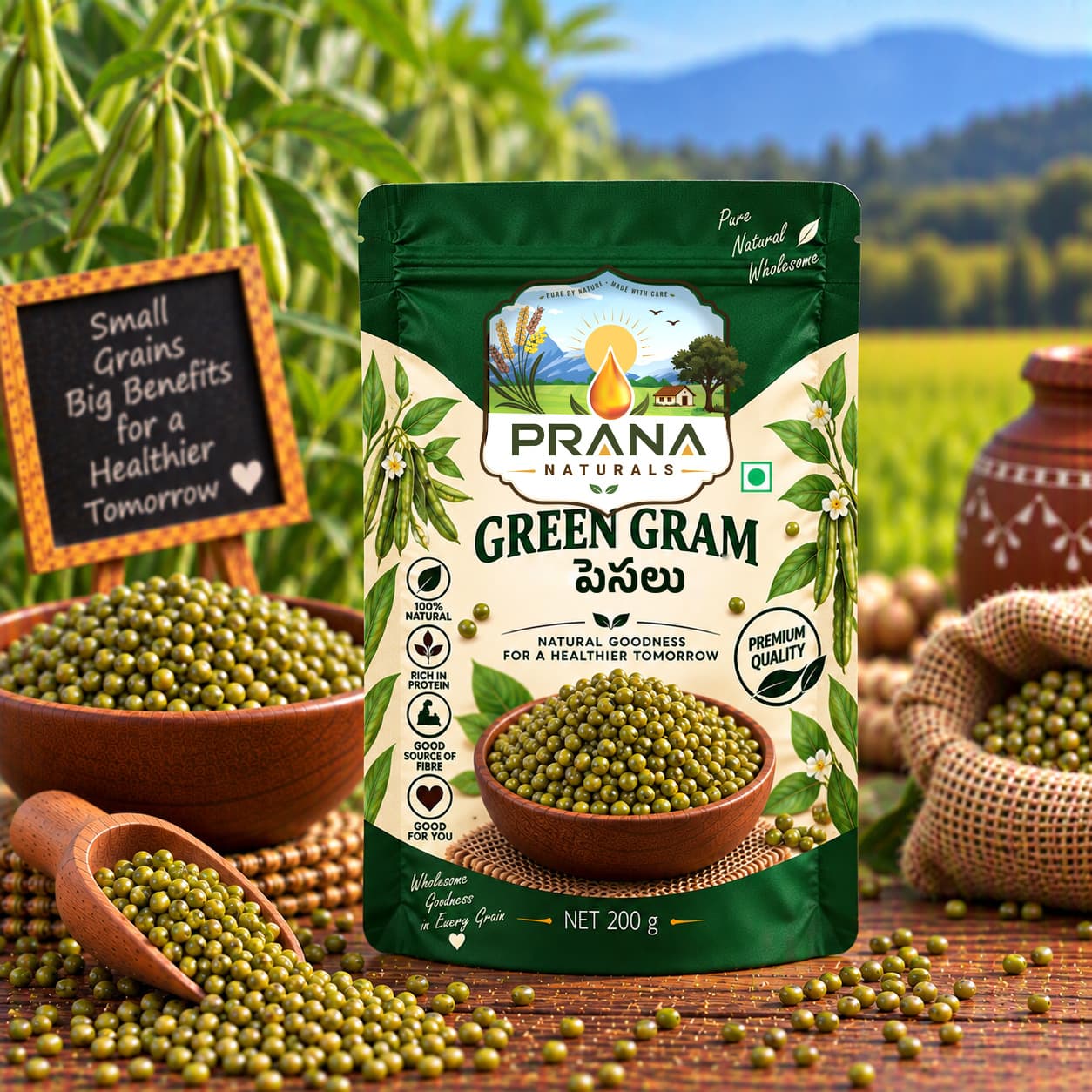 Split Green Gram (Pesara Pappu)