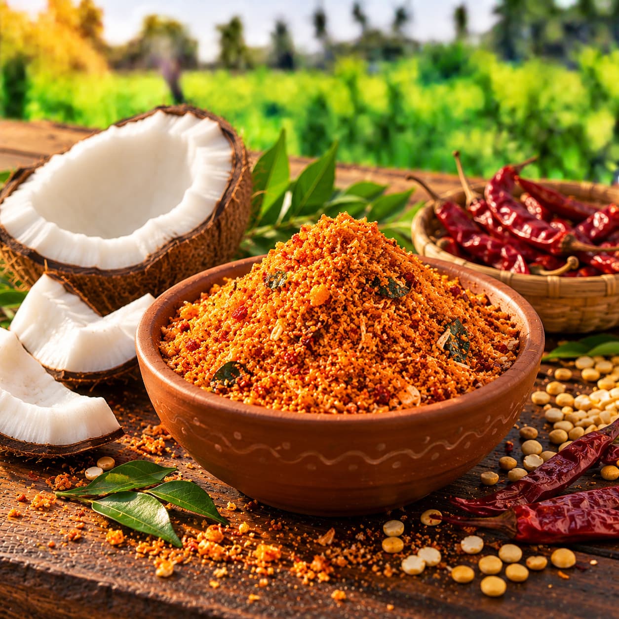 Coconut Karam Podi