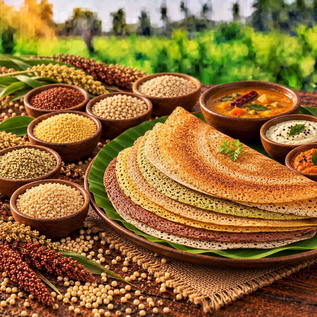 Nine-Millet Instant Dosa Flour